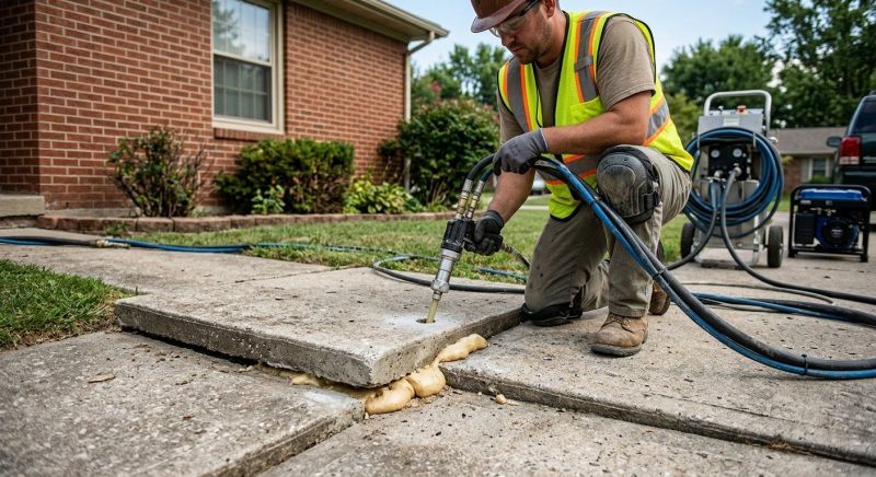 Concrete Slab Jacking in Des Moines, IA