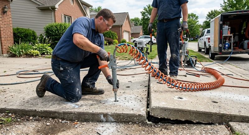 Concrete Slab Jacking in West Des Moines, IA