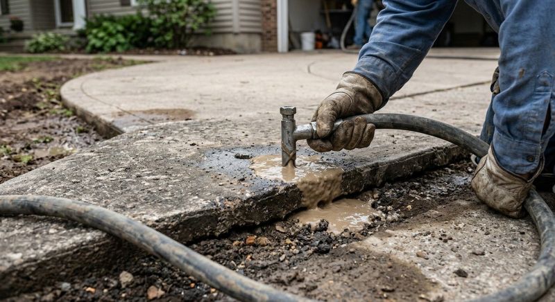 Slab Leveling in West Des Moines, IA