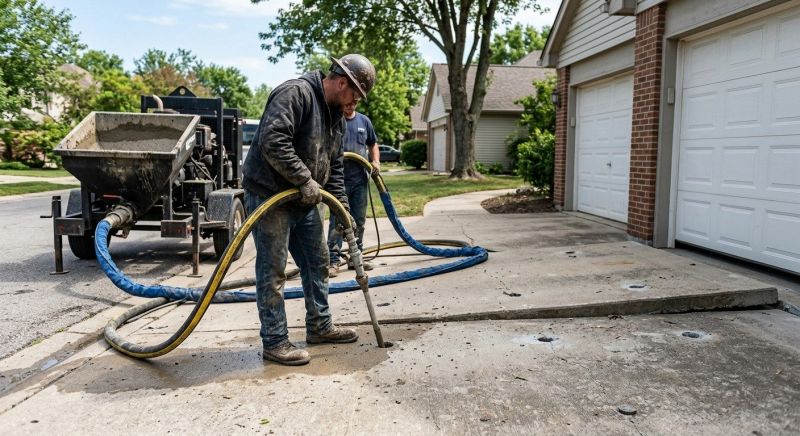 Slab Leveling in West Des Moines, IA