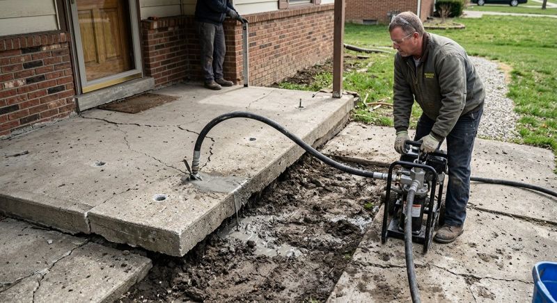 Slab Leveling in Des Moines, IA