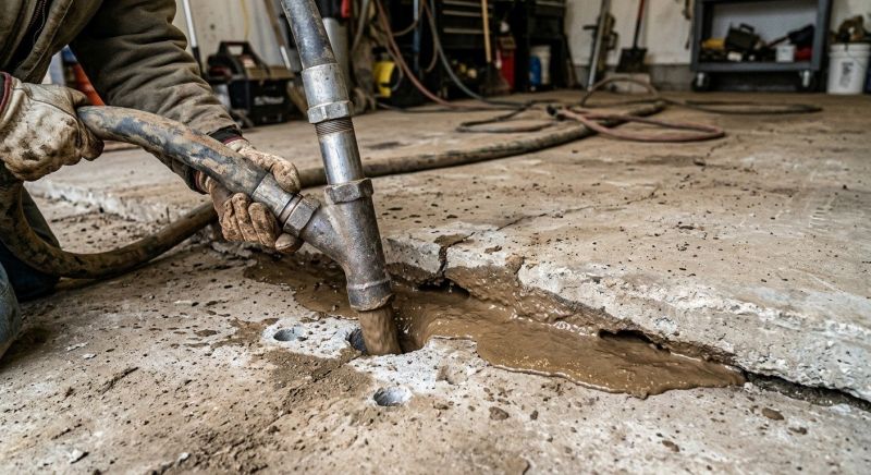 Slab Leveling in Des Moines, IA