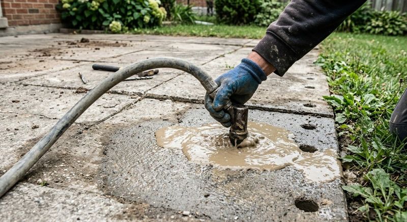 Sunken Patio Repair in Des Moines, IA